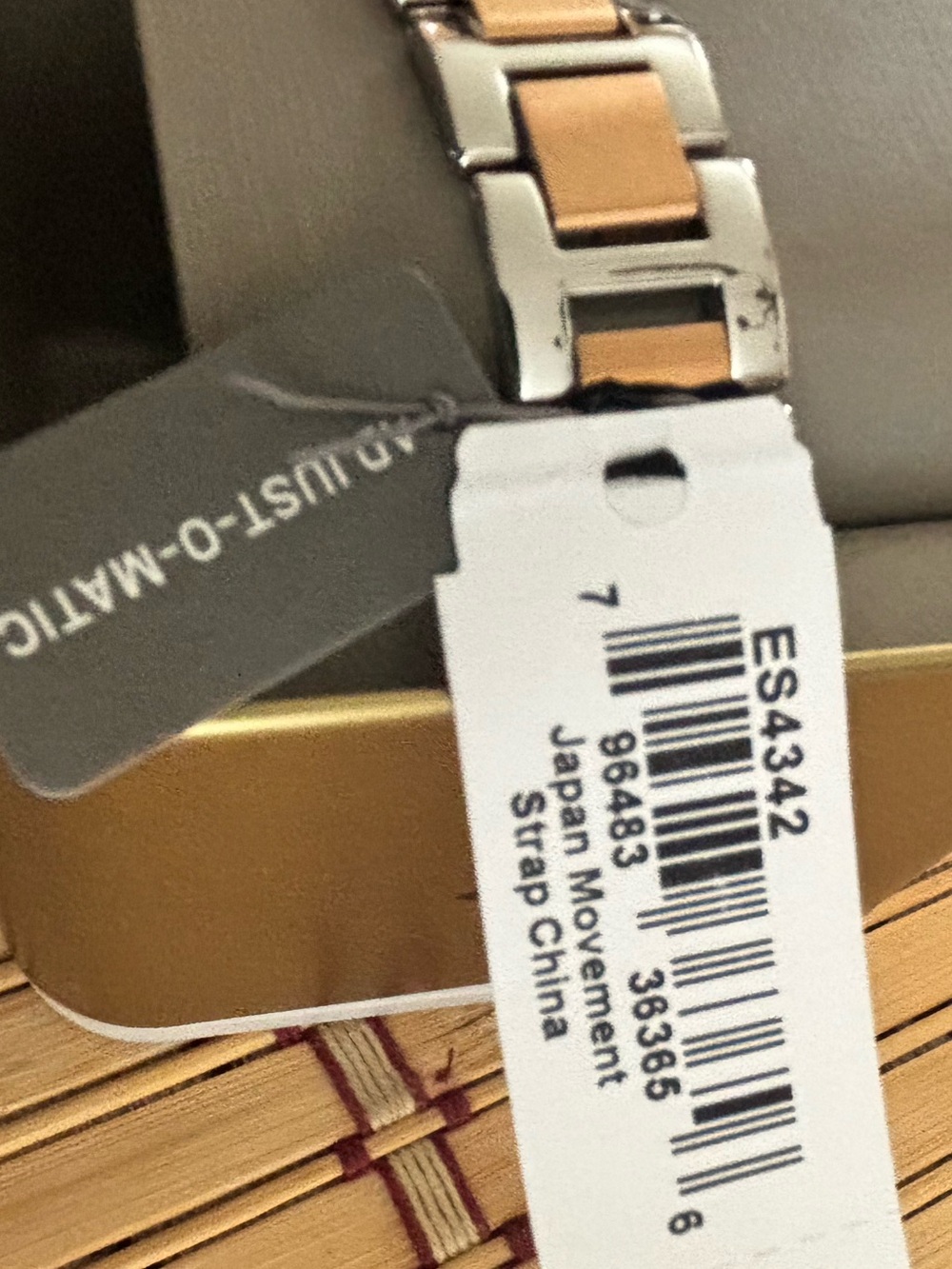 Fossil Two-Tone Rose Gold and Silver Women's Crystal Accent Watch - Picture 5 of 6